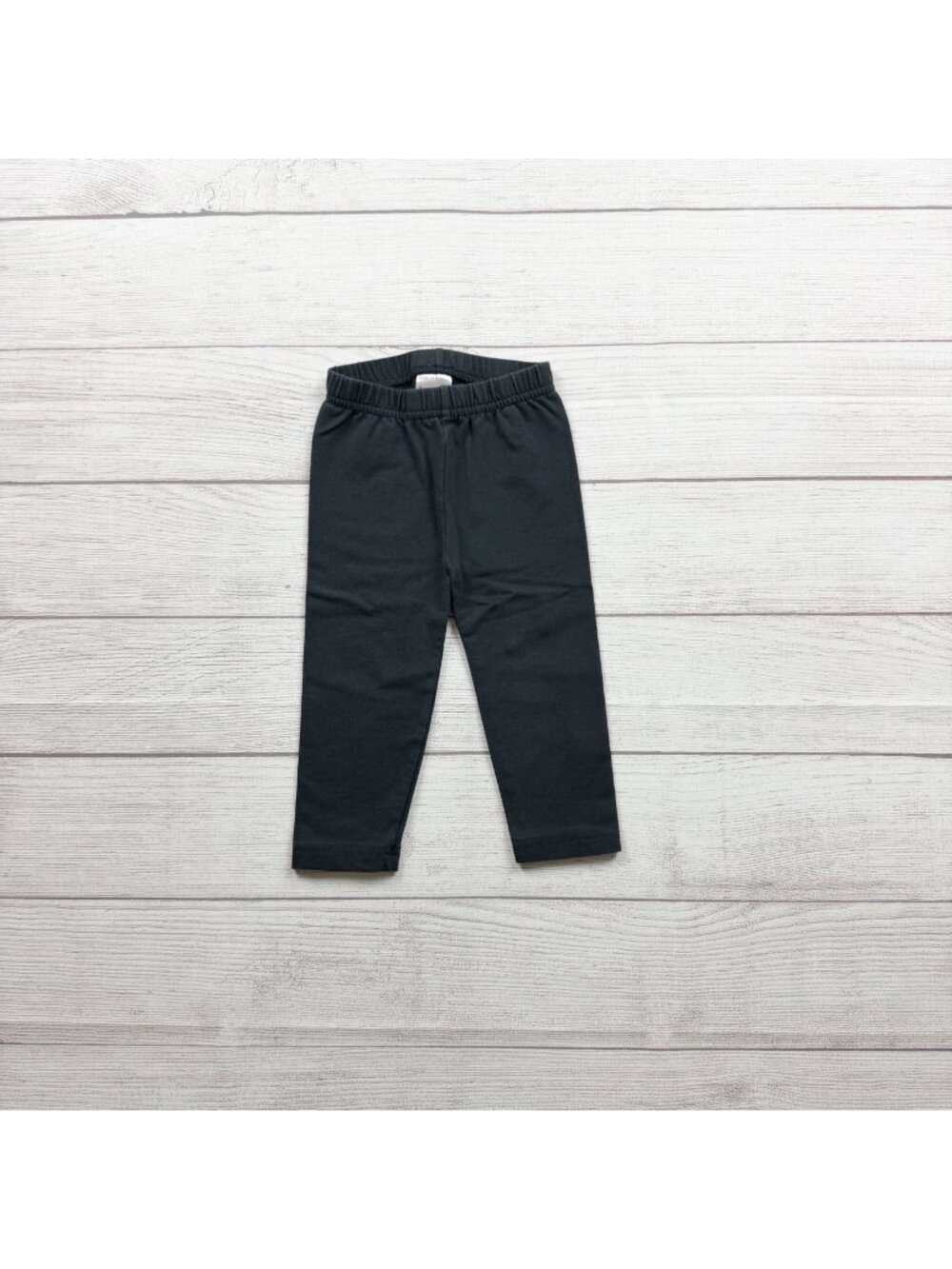 Hanna Andersson Girls Classic Black Elastic Waist Leggings 18-24 Months